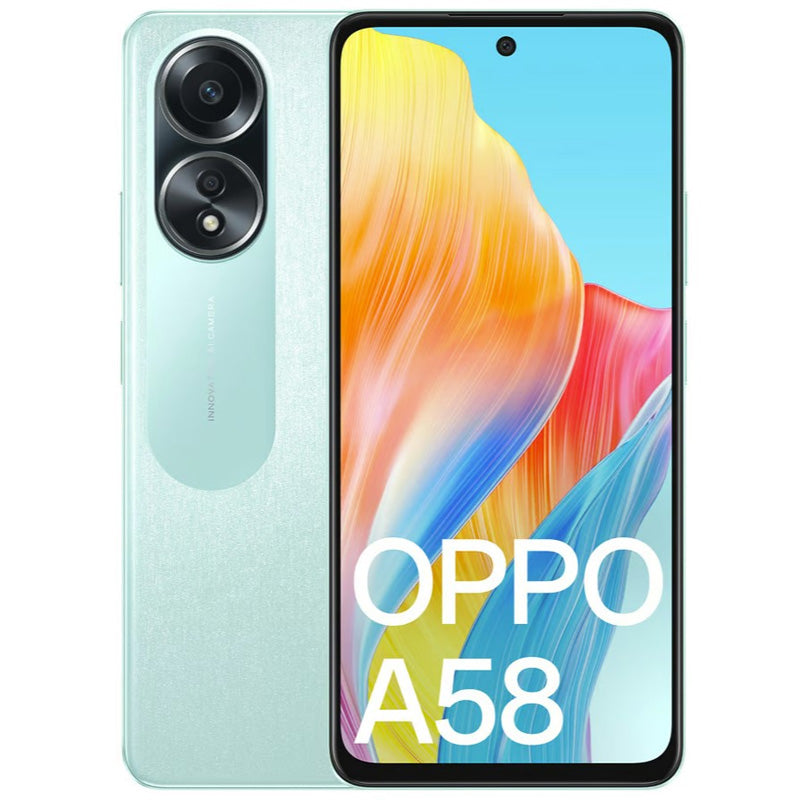 OPPO A58  128GB 6GB RAM 4G Phone -Dazzling Green