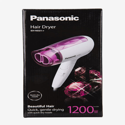 Panasonic Hair Dryer, 1200W, EH-ND21- White& pink