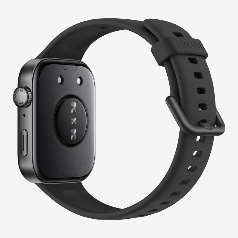 Huawei Watch Fit 3,Aluminum Body,Silicone Strap -Black