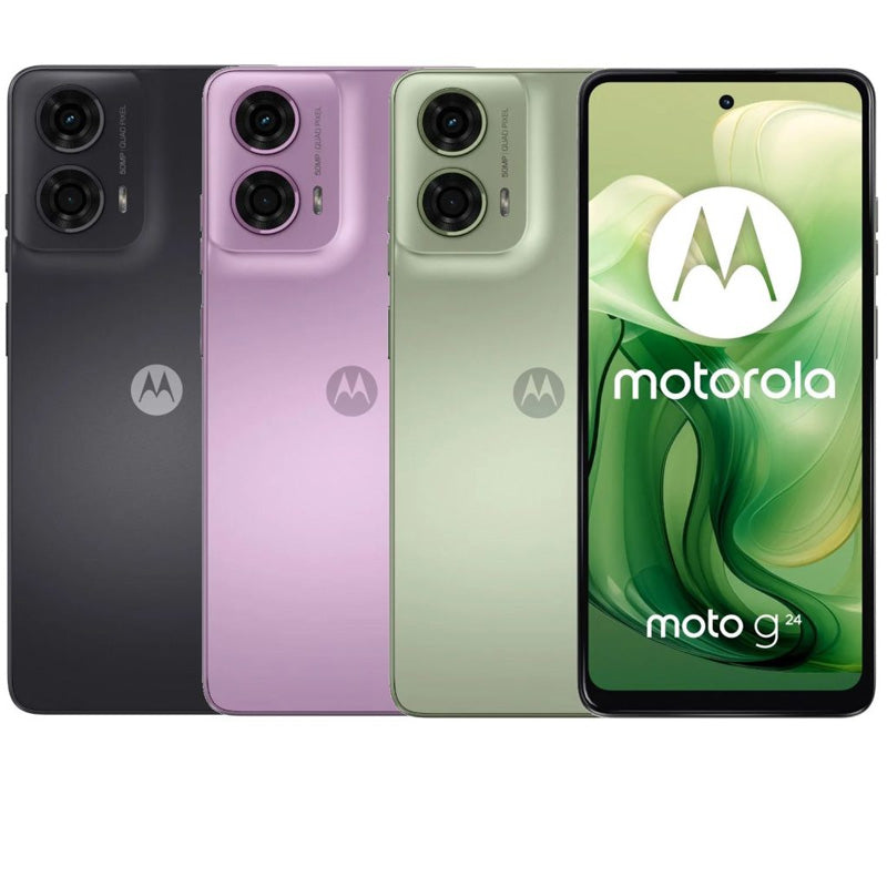Moto G24   128GB 8+8GB RAM 4G Phone -Matte Charcoal