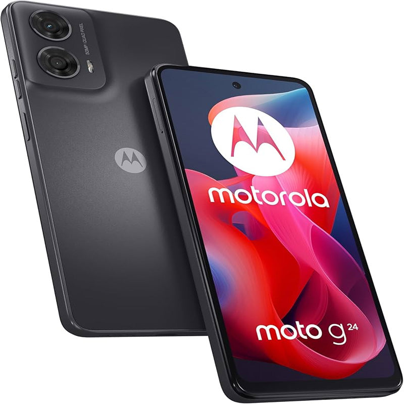 Moto G24   128GB 8+8GB RAM 4G Phone -Matte Charcoal