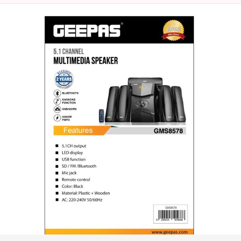 Geepas 5.1 Immersive Sound-GMS8578