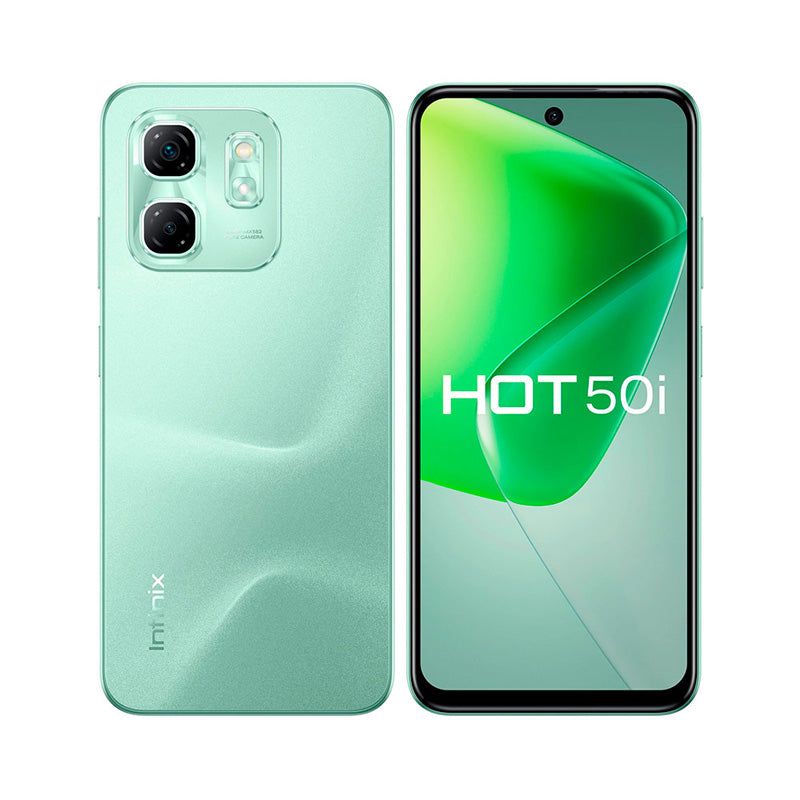 スマートフォン本体 Infinix HOT 50i 4GB / 128GB Infinix Hot 50i 128GB 4GB RAM 4G Phone -Sage Green – FourDigitStore