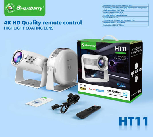 Smartbarry HT11 4K 1080P- Projector
