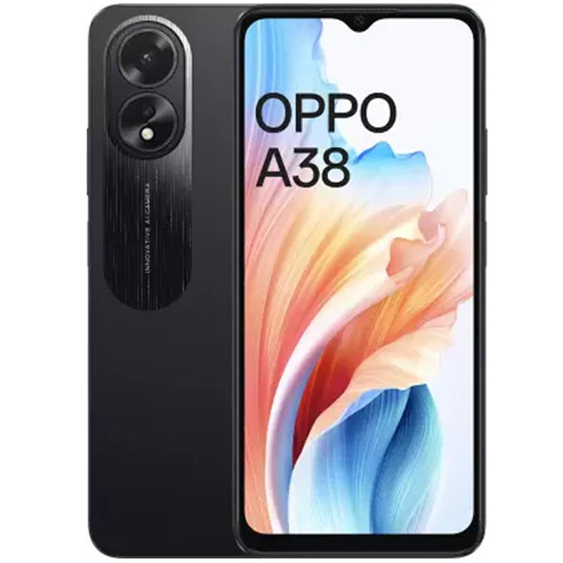 OPPO A38  128GB 6GB RAM 4G Phone -Glowing Black