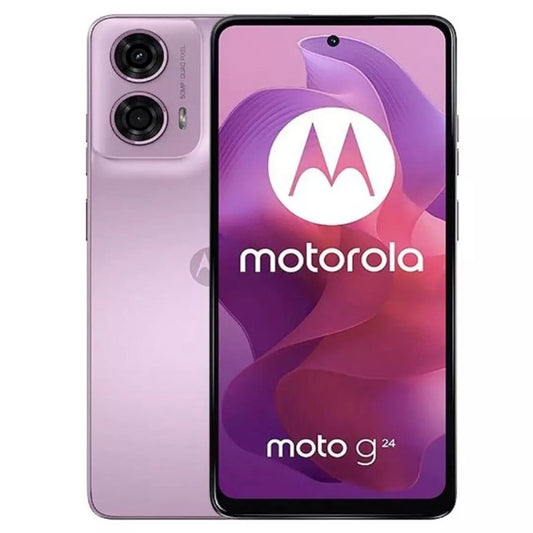 Moto G24   128GB 8+8GB RAM 4G Phone -Pink Lavender